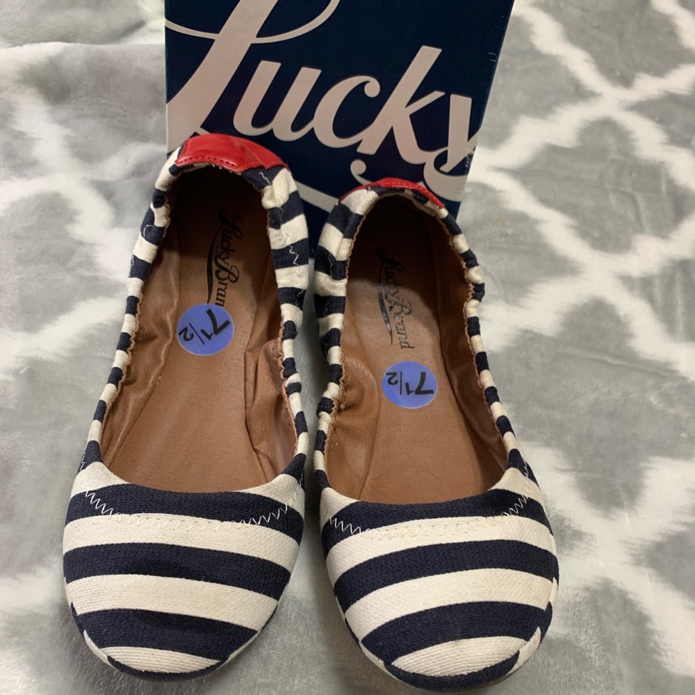 LUCKY BRAND Erin Ballet Flats 7.5 like new